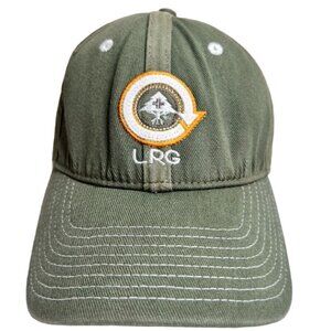 LRG Green Baseball Cap With Embroidered Logo Fitted Flex Fit Hat Size Medium